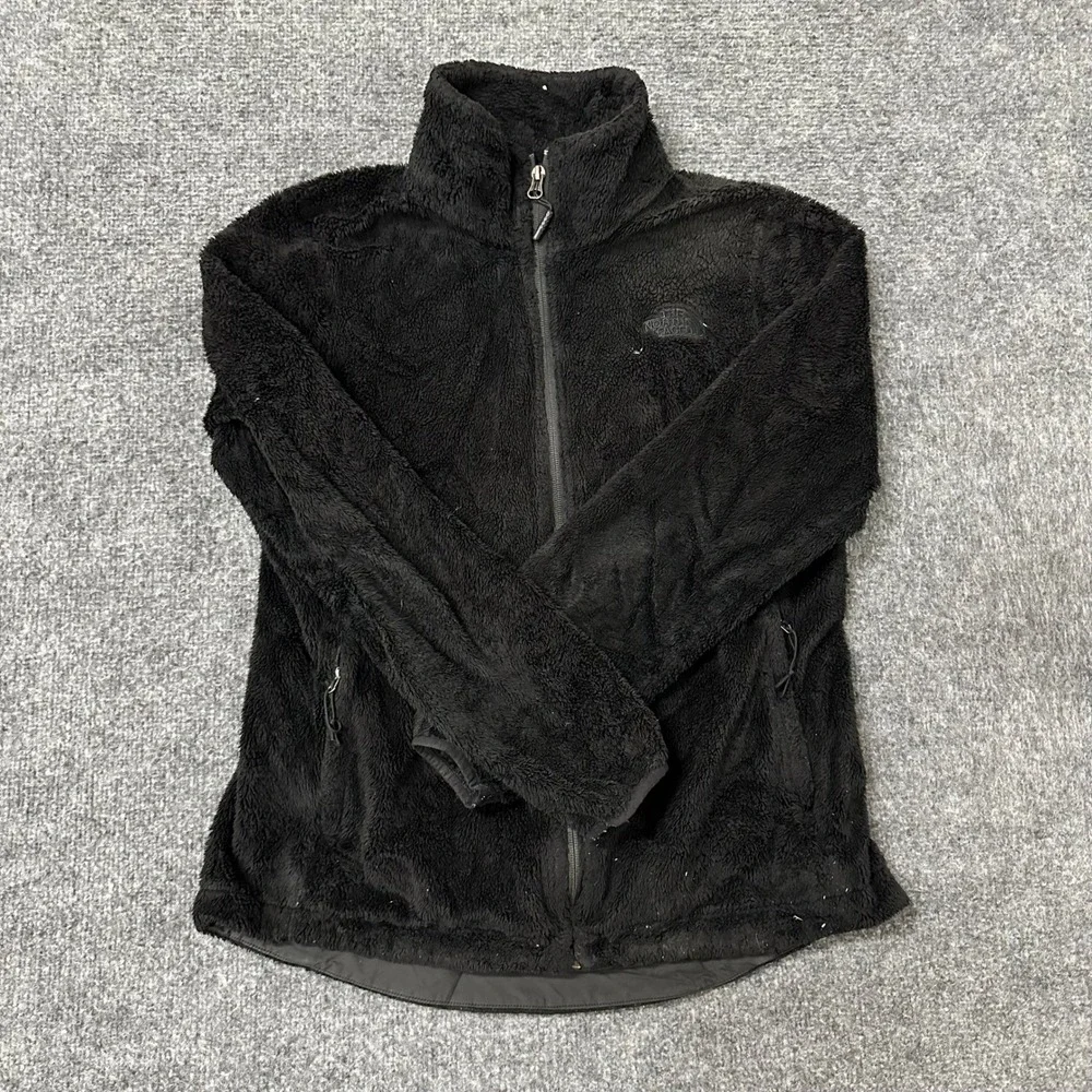 The North Face Fleece Womens Size M Black Osito Full Zip High Pile Soft Jacket